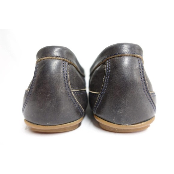 ALLEN EDMONDS Men Loafers Interstate 90 Navy Blue 12 D Driving Moccasins Leather